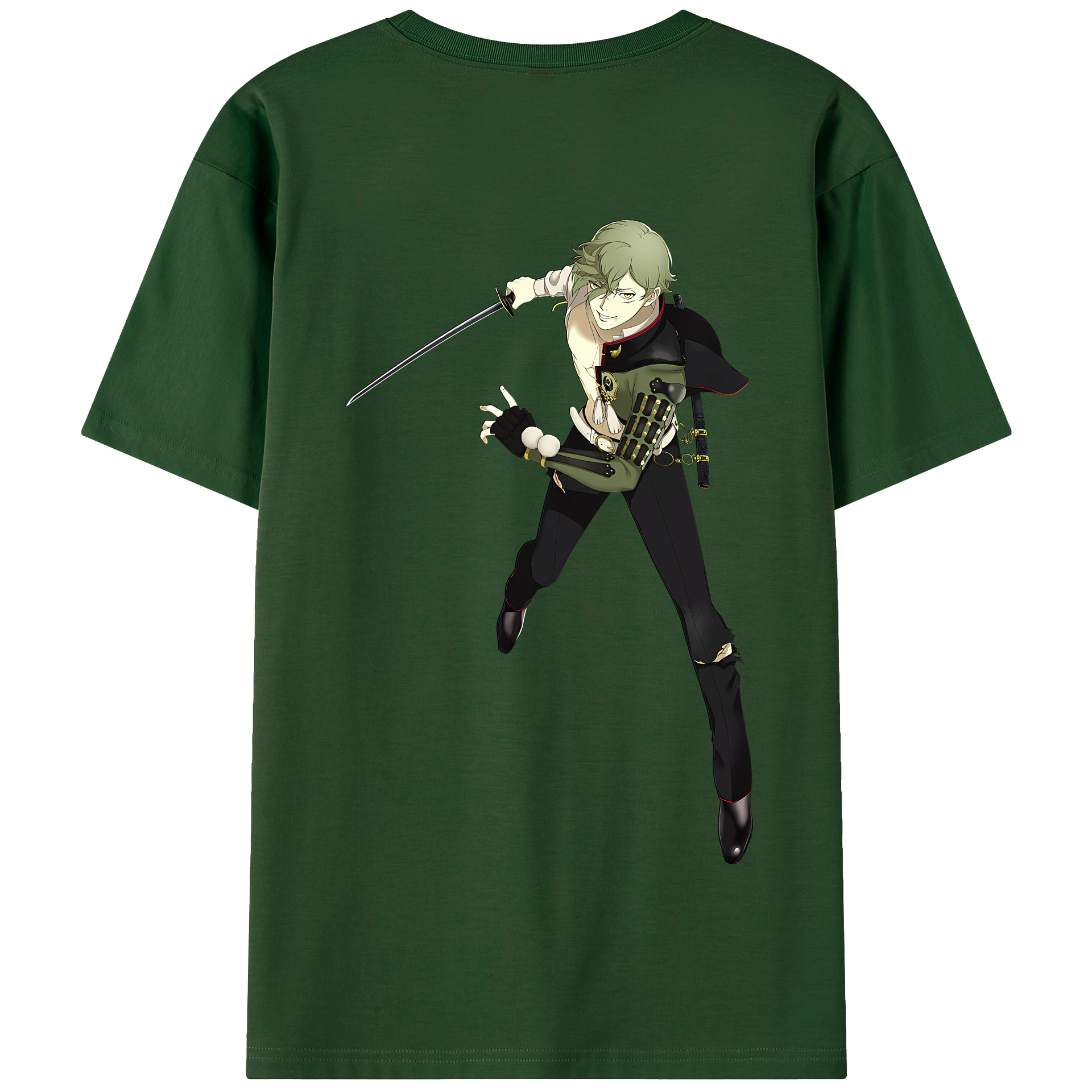 （画像用） 刀剣乱舞 Touken Ranbu 綿100％半袖Tシャツ（背面プリント）